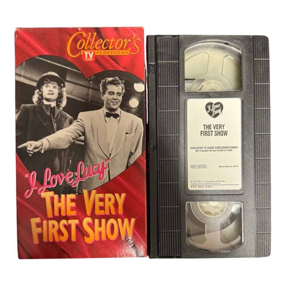 "I Love Lucy" The‎ Very First Show VHS Collector's Edition TV Guide Lucille Ball